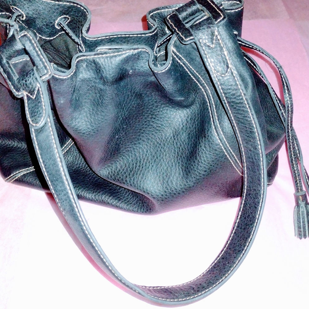 Liz Claiborne, Bucket Bag, Basic Drawstring/Snap … - image 2